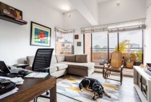tapete para área externa em varanda decorada